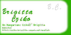 brigitta cziko business card